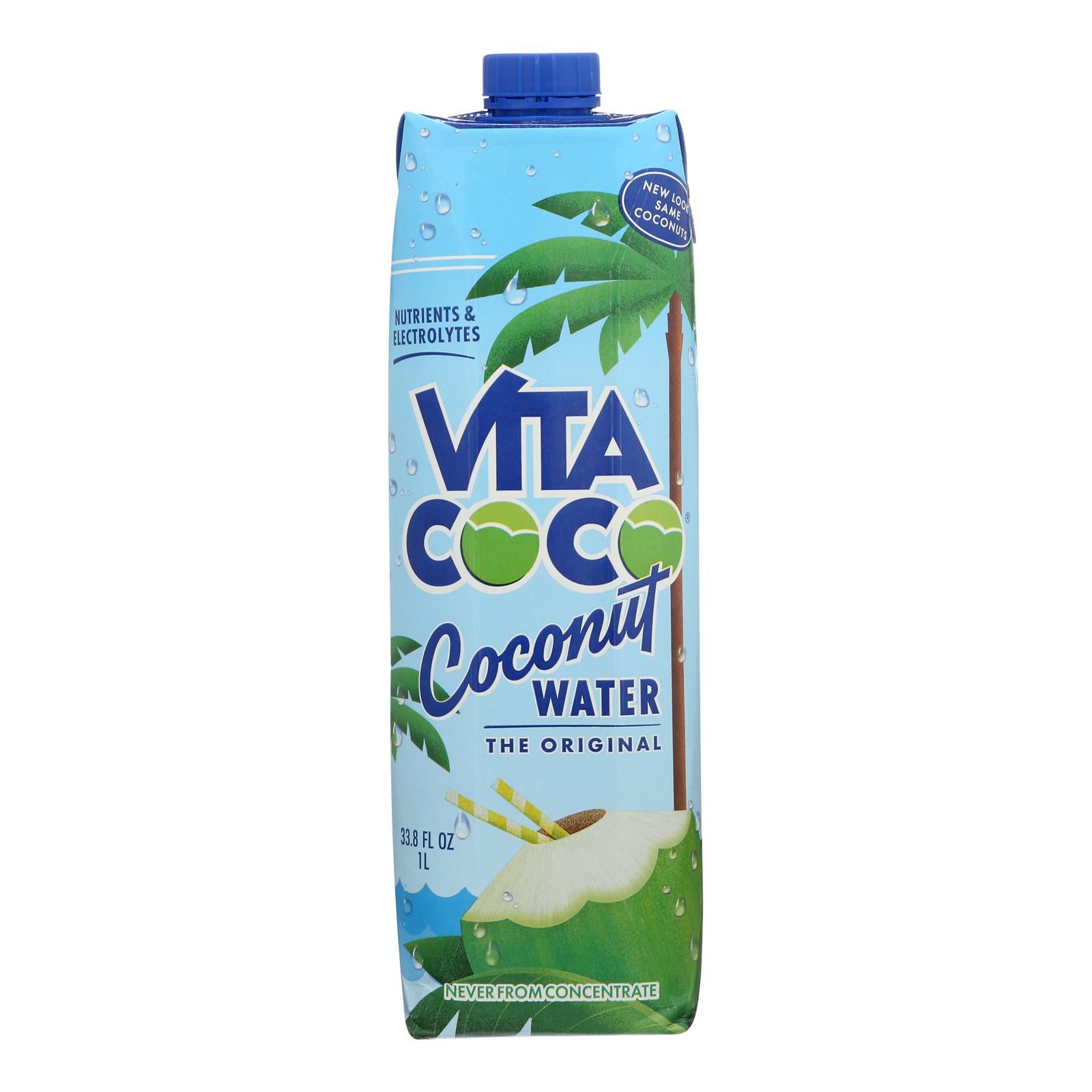 Vita Coco Coconut Water - Pure - Case Of 12 - 1 Liter