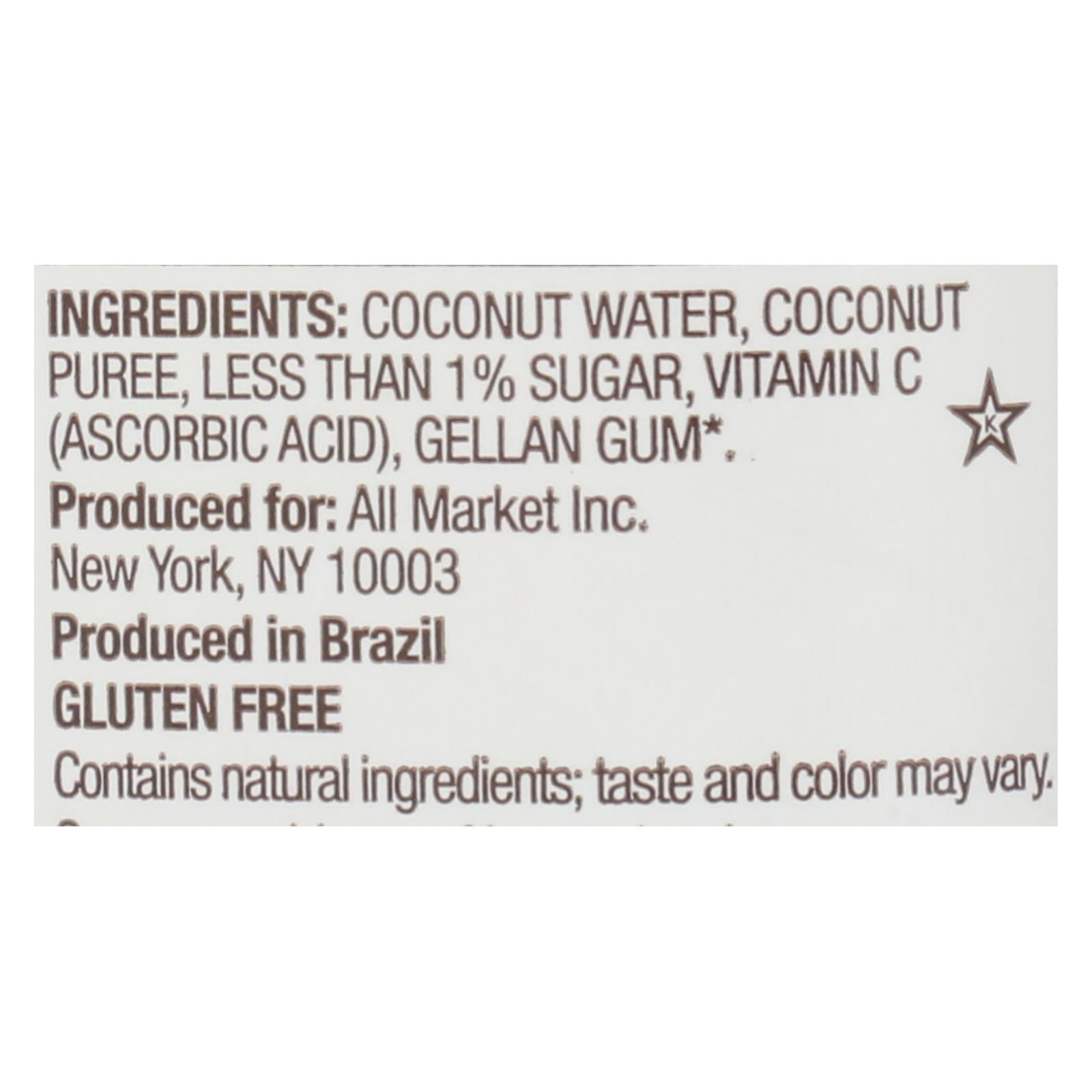 Vita Coco - Coconut Water Pressed - Case Of 12 - 1 Lt