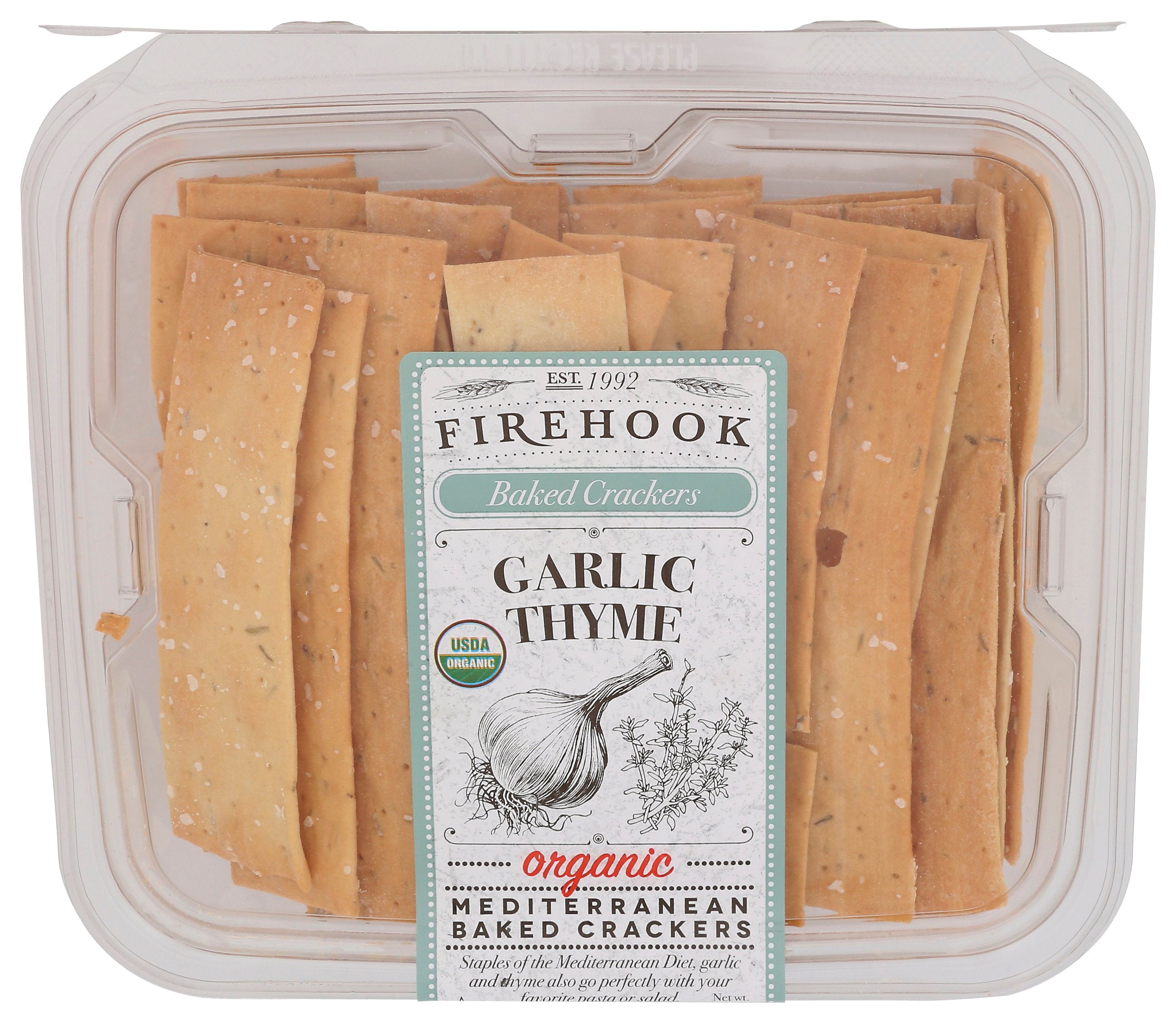 FIREHOOK CRACKER BKD GARLIC THYME - Case of 12