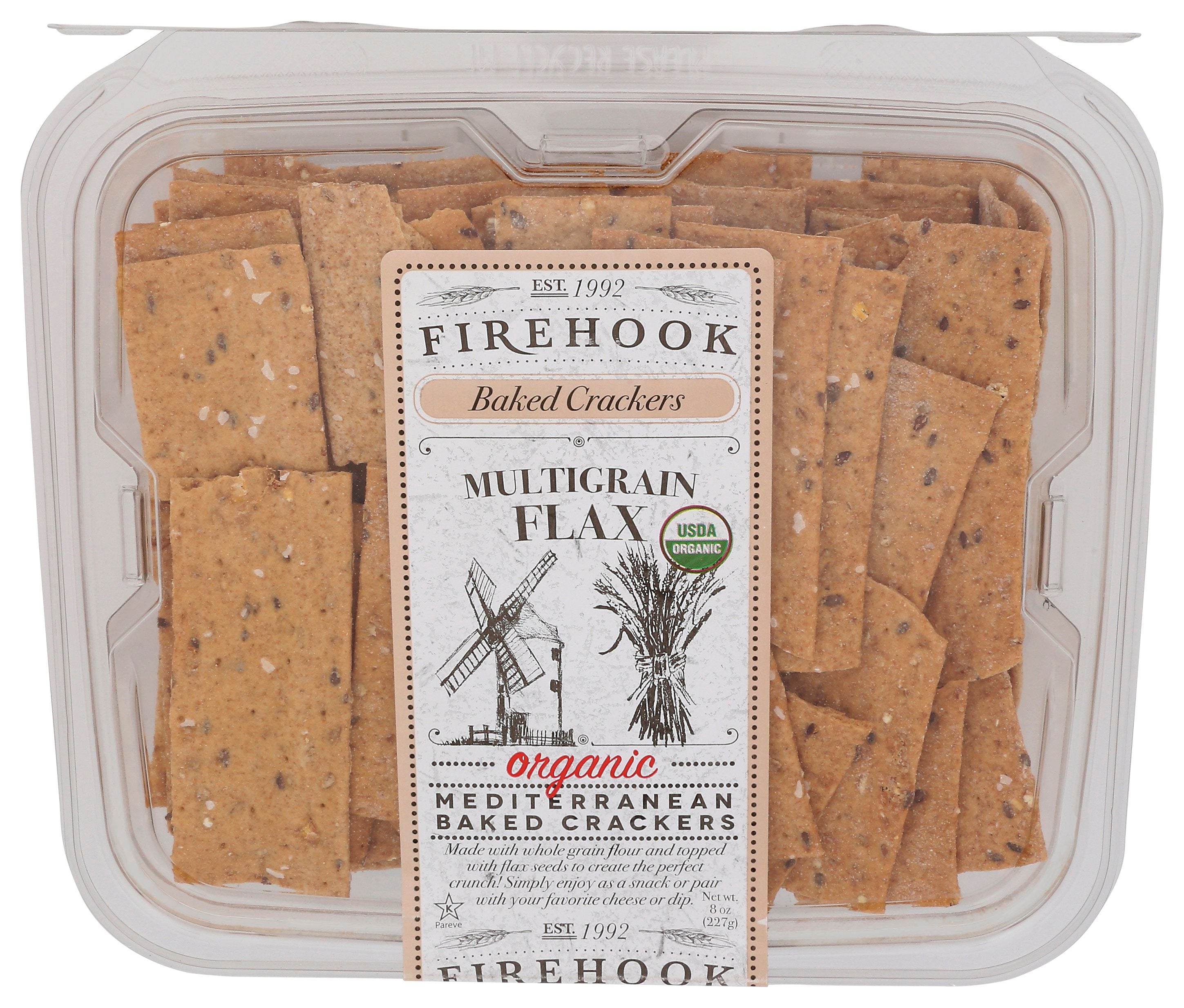 FIREHOOK CRACKER BKD MLTGRN FLAX - Case of 12