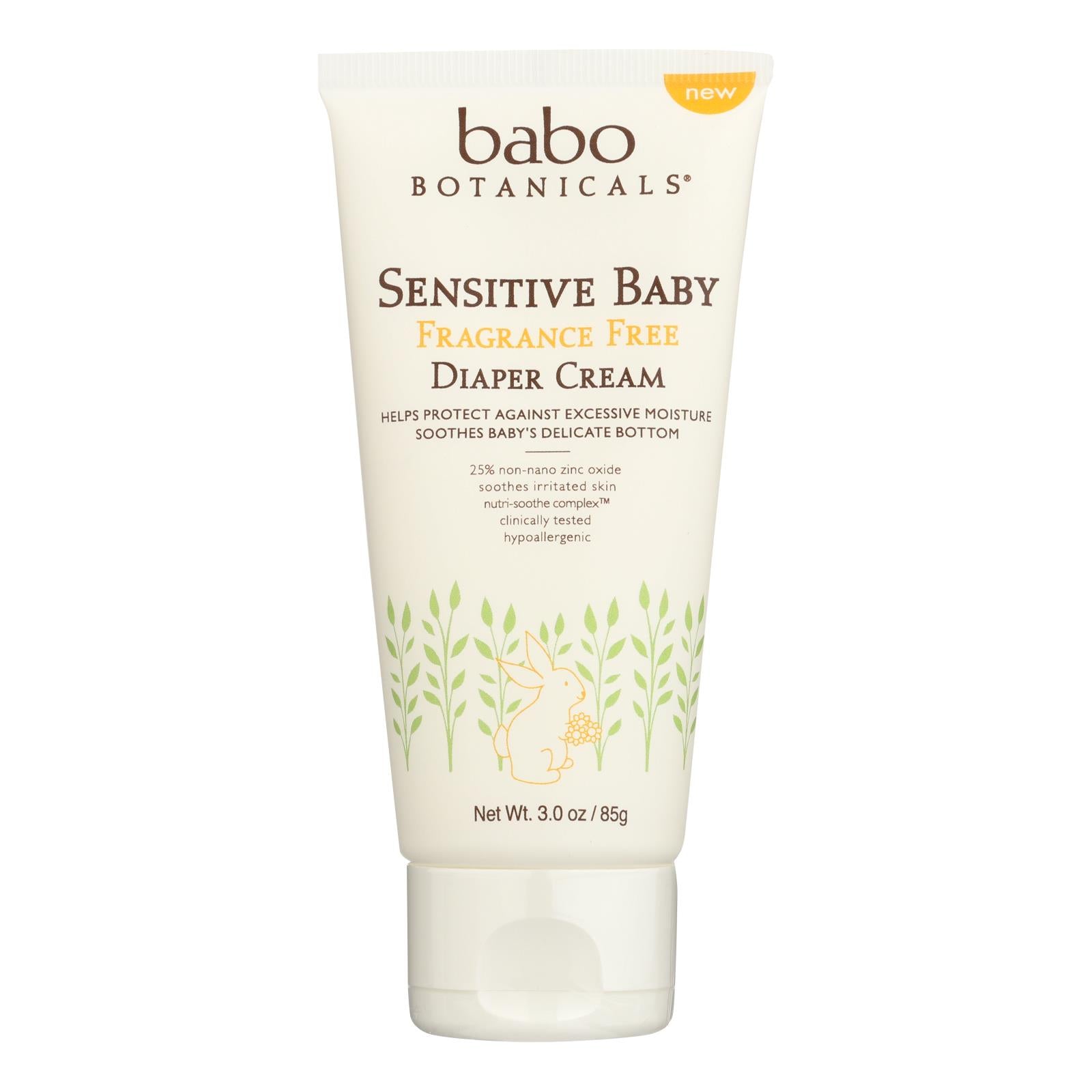 Babo Botanicals - Diaper Cream Sens Fat Free Baby - 1 Each - 3 Oz