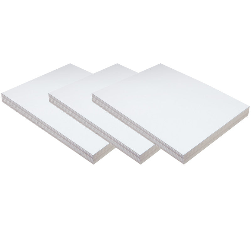 PACON - Medium Weight Tagboard, White, 9" x 12", 100 Sheets Per Pack, 3 Packs