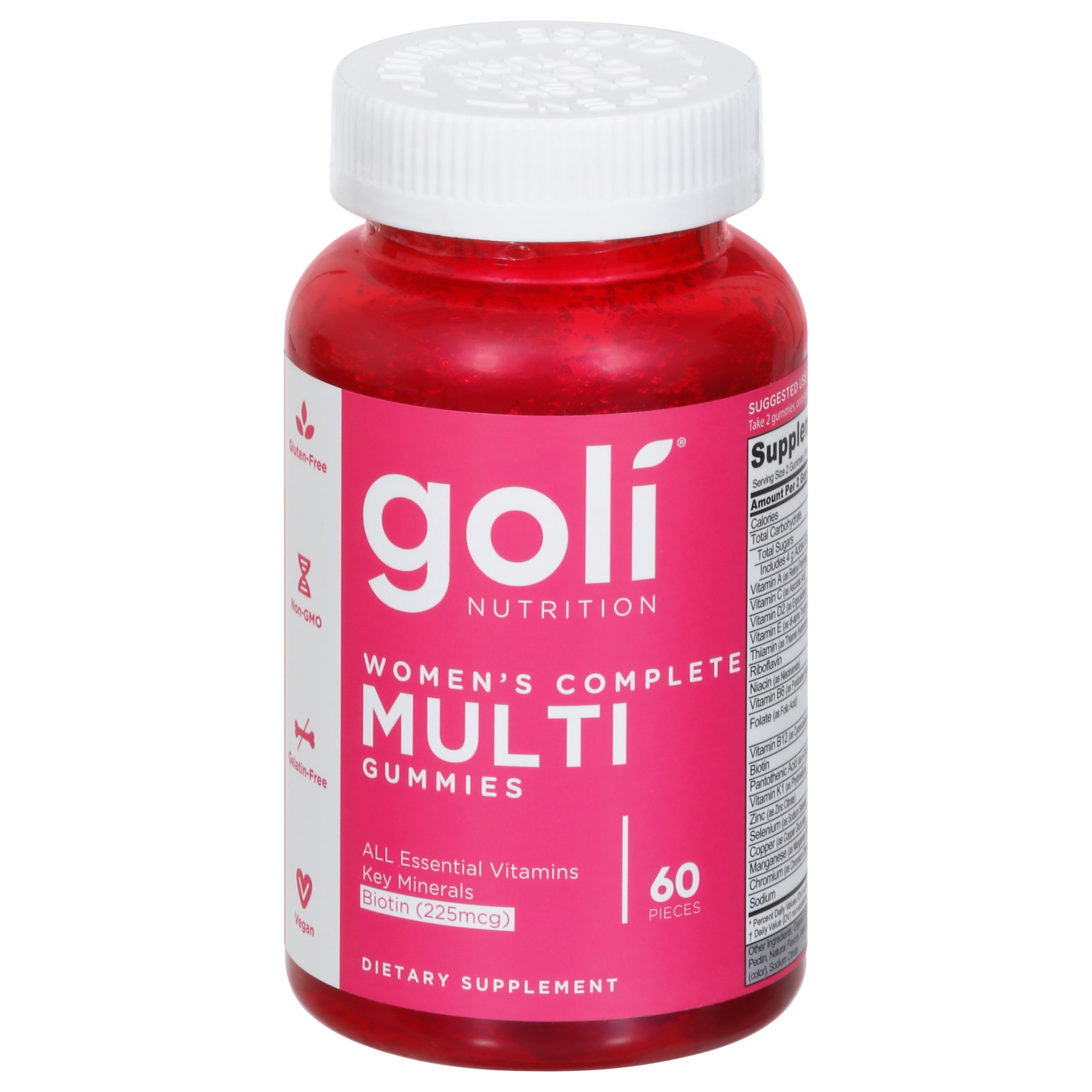 Goli Multi 225 mcg Women's Complete 60 Gummies - Case of 1