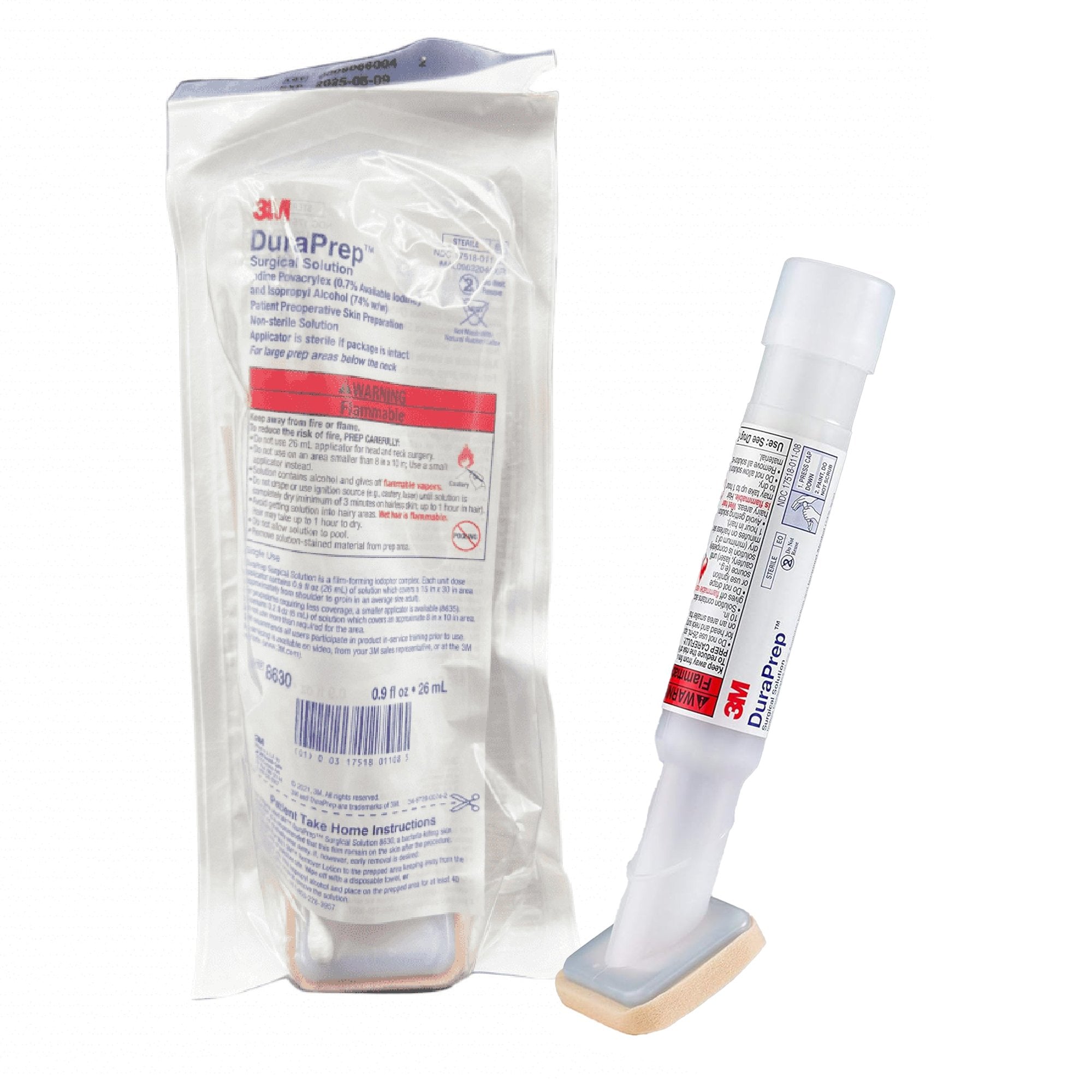 Solventum Corporation - Skin Prep Solution 3M™ DuraPrep™ 26 mL Foam Applicator 0.7% / 74% Strength Iodine Povacrylex / Isopropyl Alcohol NonSterile [1/EA]