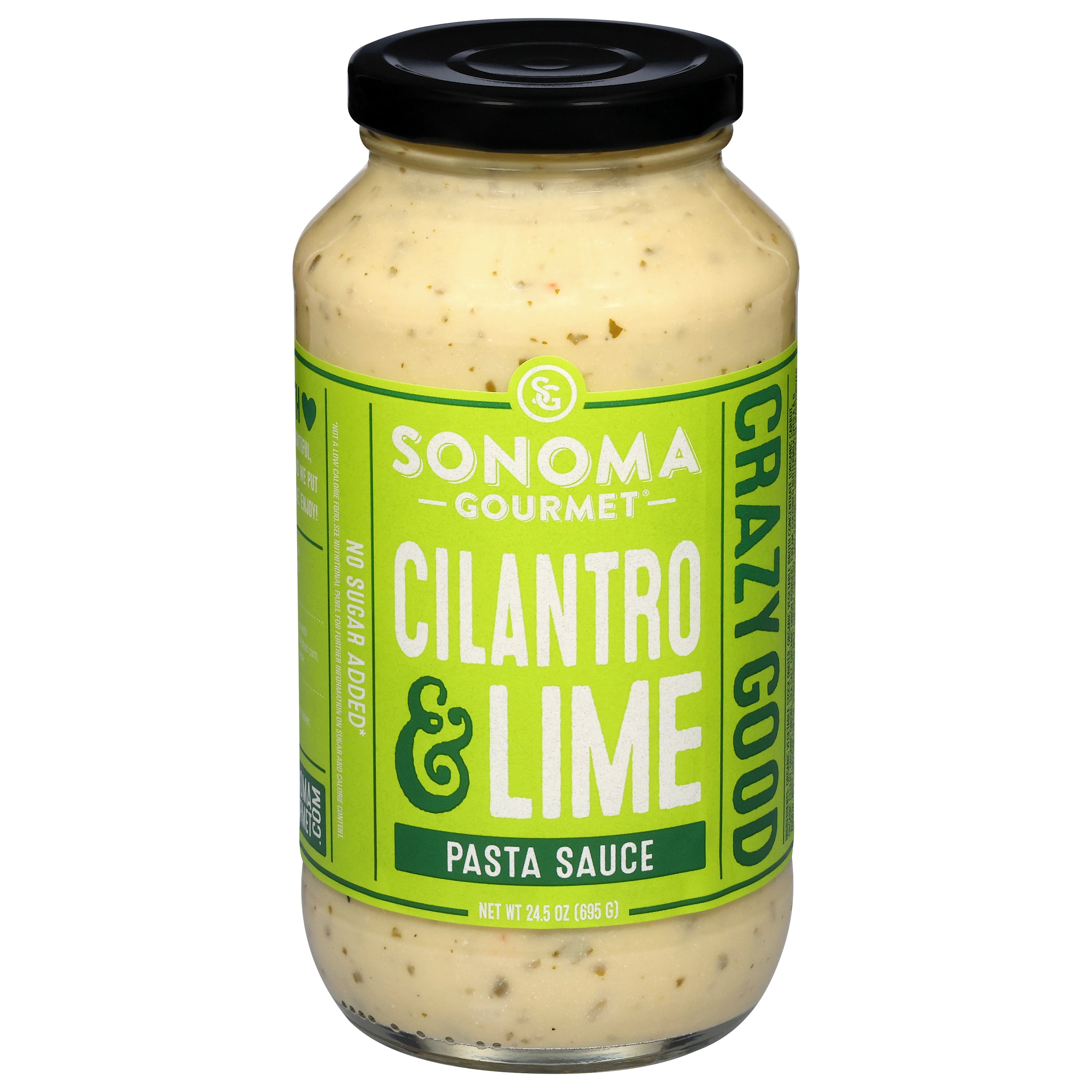 Sonoma Gourmet No Sugar Added Cilantro & Lime Pasta Sauce 24.5 oz - Case of 6