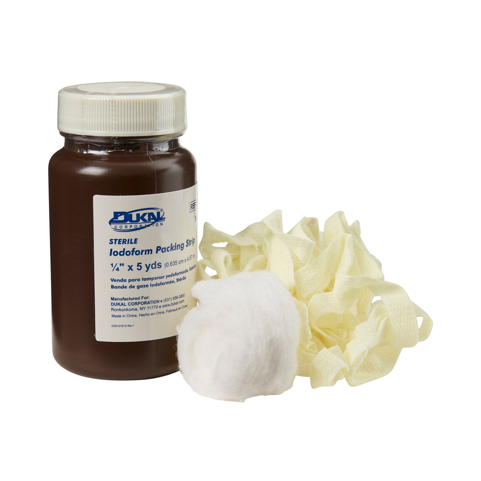 Dukal - Wound Packing Strip Dukal Iodoform 1/4 Inch X 5 Yard Sterile Antiseptic [12/BX]