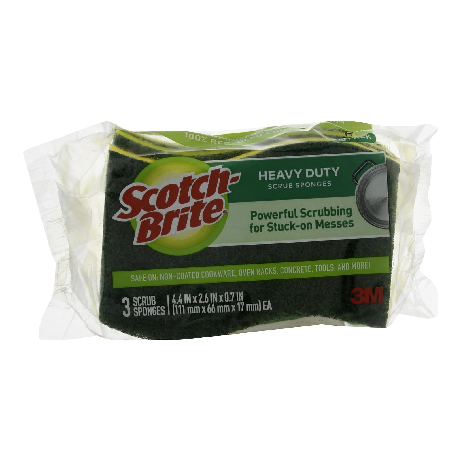 Scotch Brite - Hvy Dty Sponges - Case of 8 - 3 CT