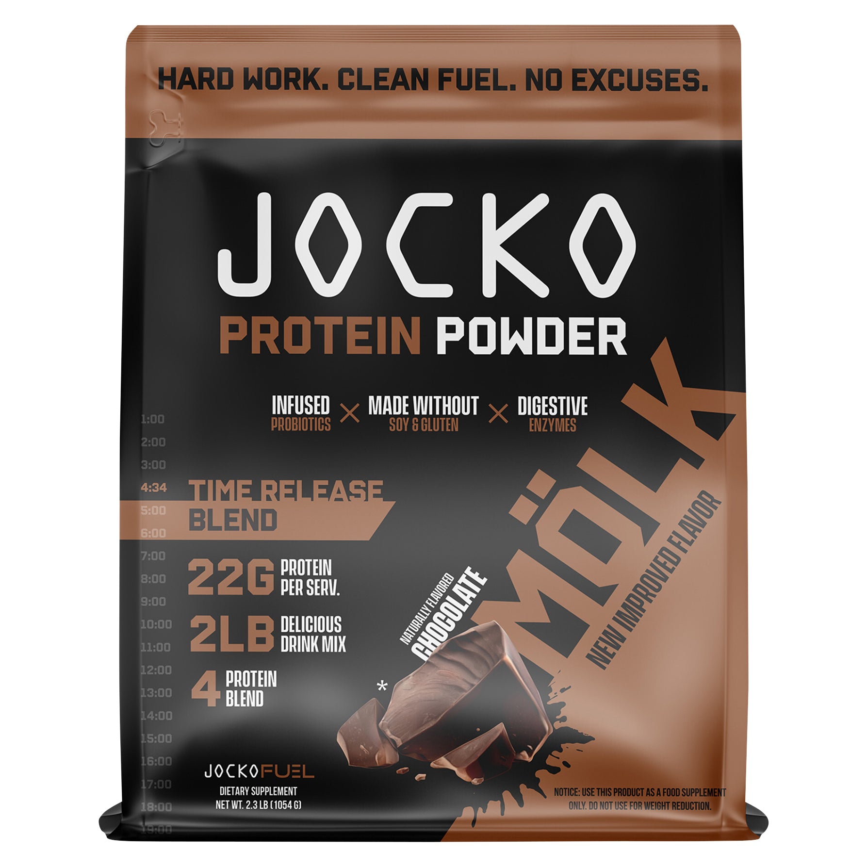 Jocko Molk Chocolate 2lb Bag - Case of 1