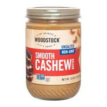 Load image into Gallery viewer, Woodstock Non-gmo Unsalted Smooth Cashew Butter - Case Of 12 - 16 Oz