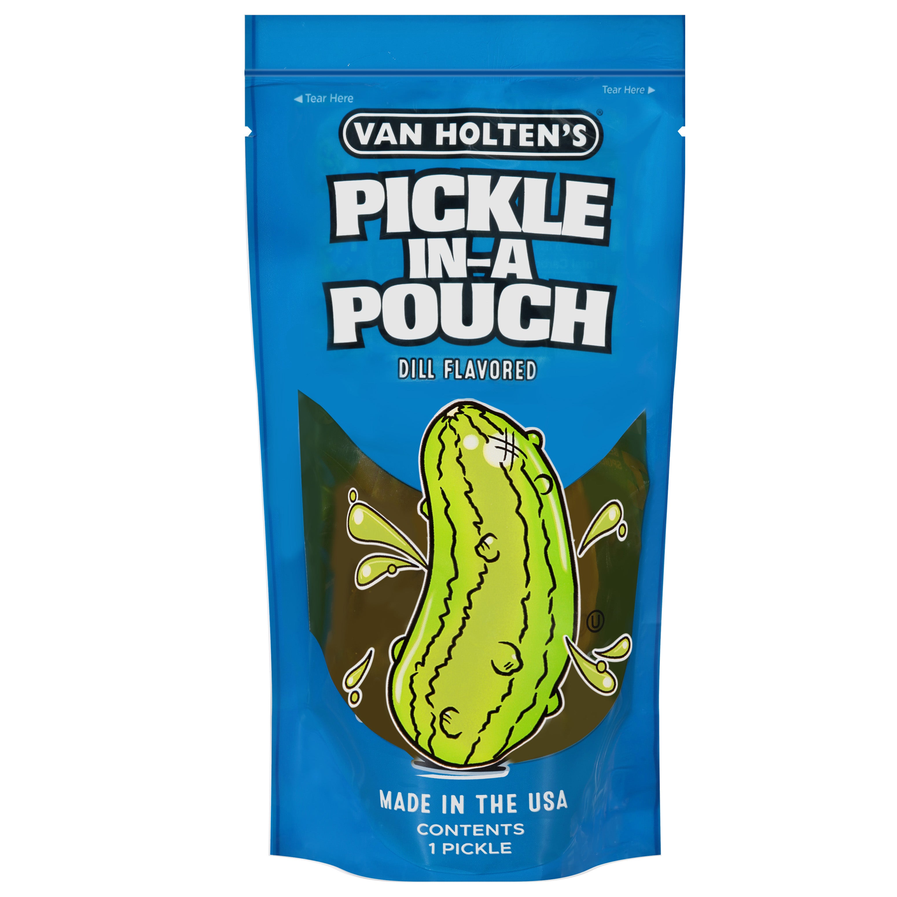 Van Holten's Dill Flavored Pickle-in-a-Pouch 1 ea - Case of 12