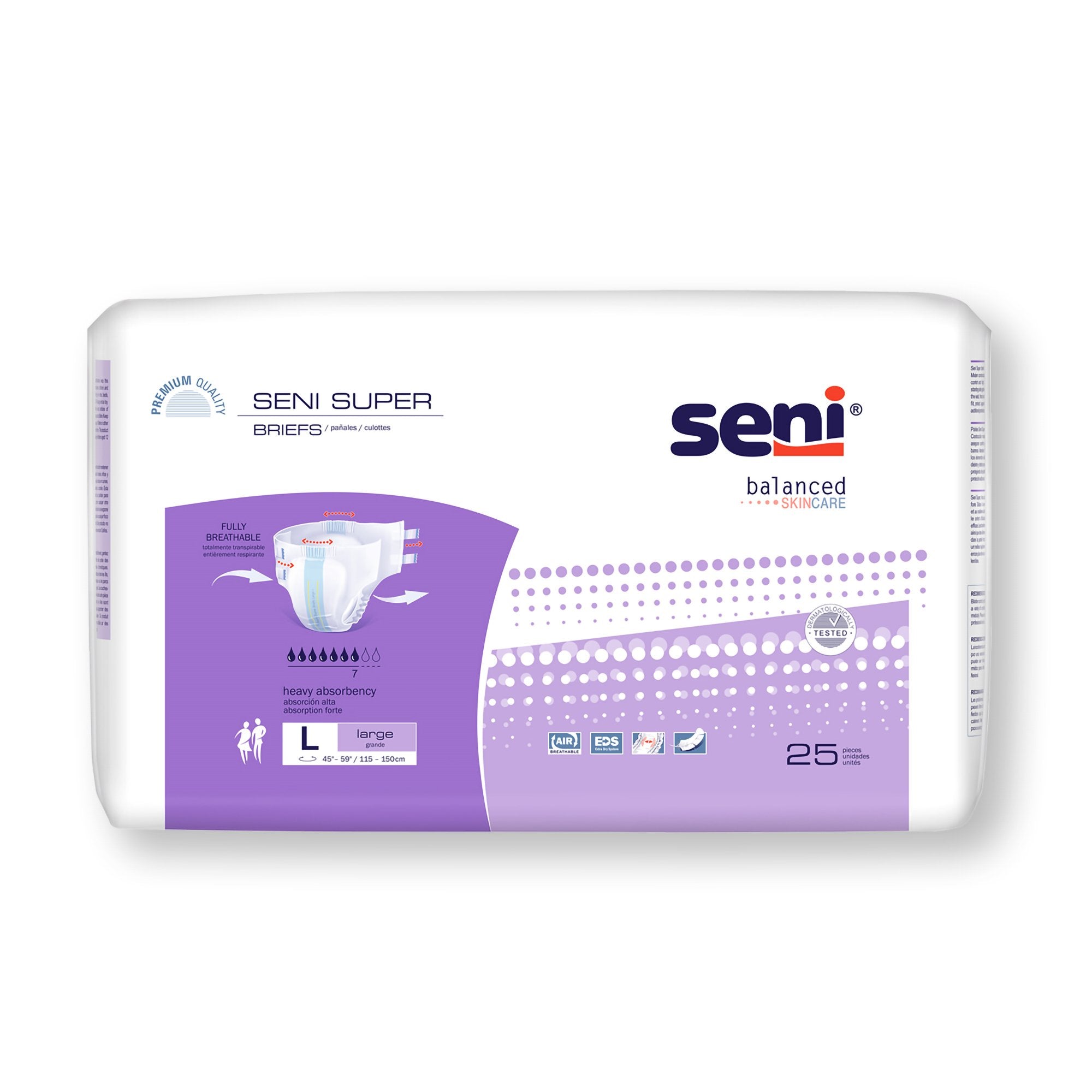 TZMO USA Inc - Unisex Adult Incontinence Brief Seni® Super Large Disposable Heavy Absorbency [25/PK]