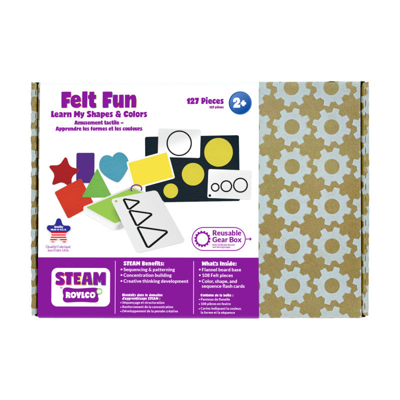 STEAM BY ROYLCO - Felt Fun: Learn my Shapes & Colors