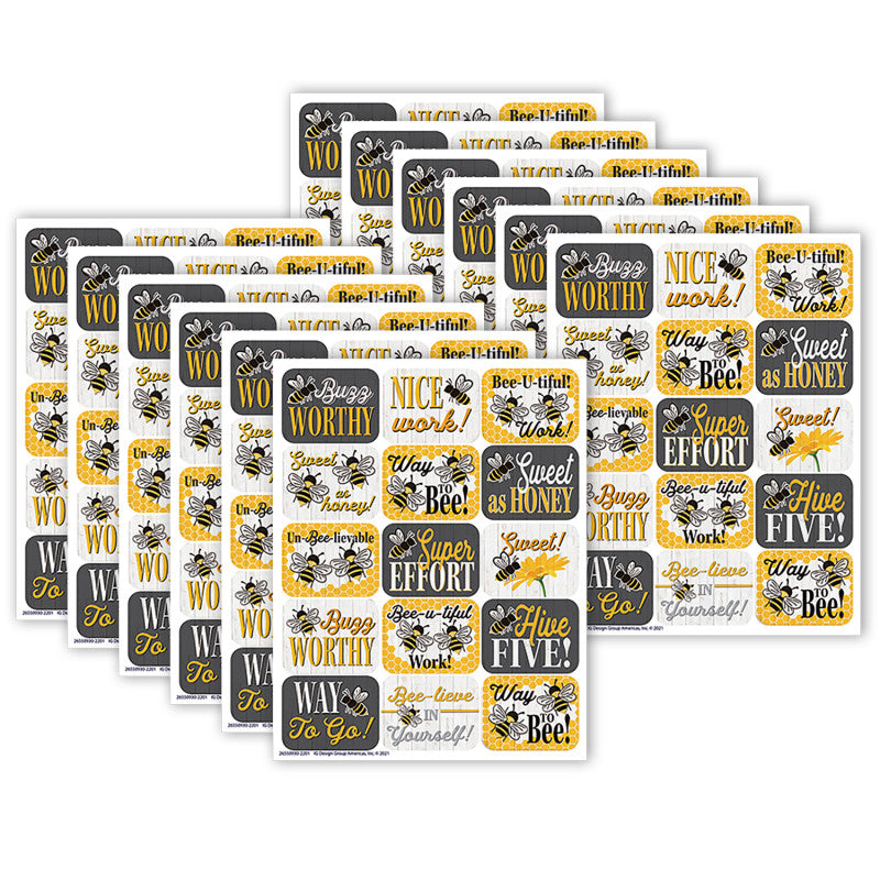 EUREKA - The Hive Success Stickers, 120 Per Pack, 12 Packs