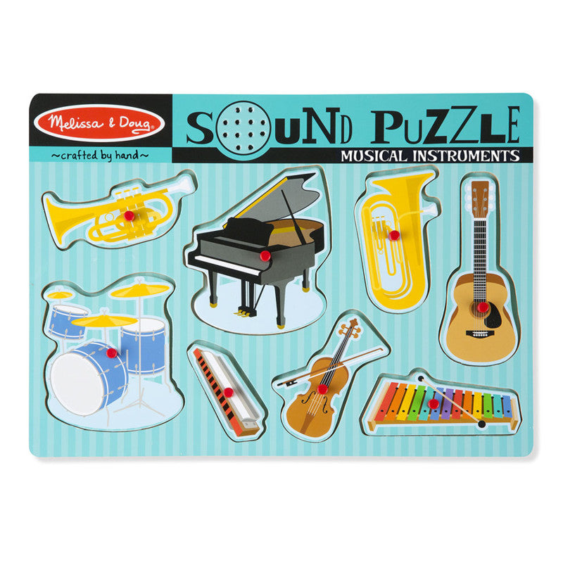 MELISSA & DOUG - Musical Instruments Sound Puzzle, 8 Pieces