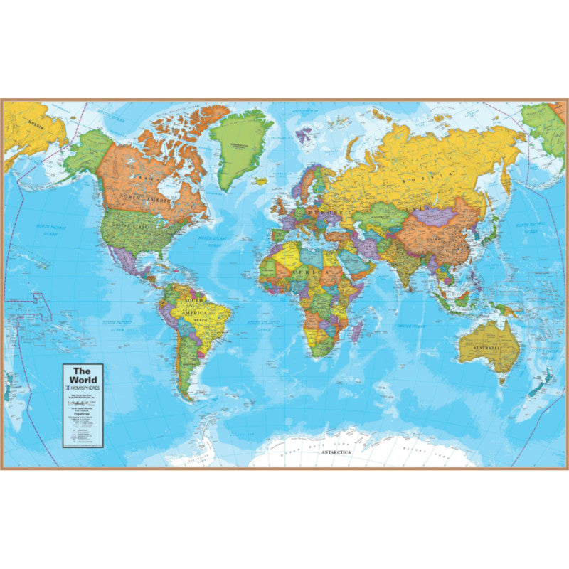 WAYPOINT GEOGRAPHIC - World Desk Mat/Giant Mouse Pad