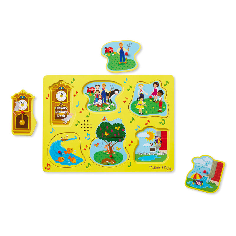 MELISSA & DOUG - Sing-Along Nursery Rhymes Sound Puzzle - Yellow