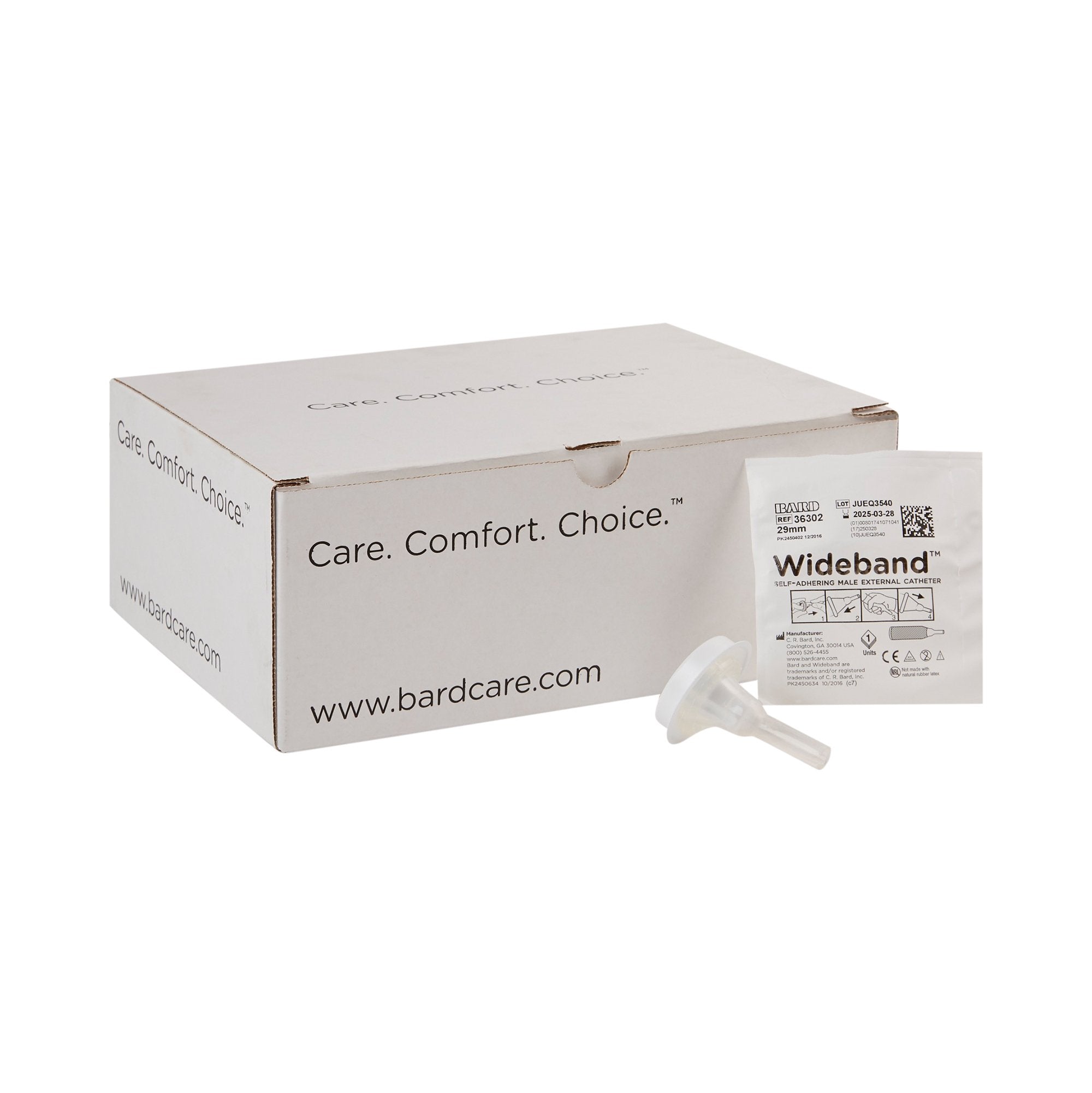 Bard - Male External Catheter Wide Band® Self-Adhesive Band Silicone Medium [1/EA] (617691_EA)