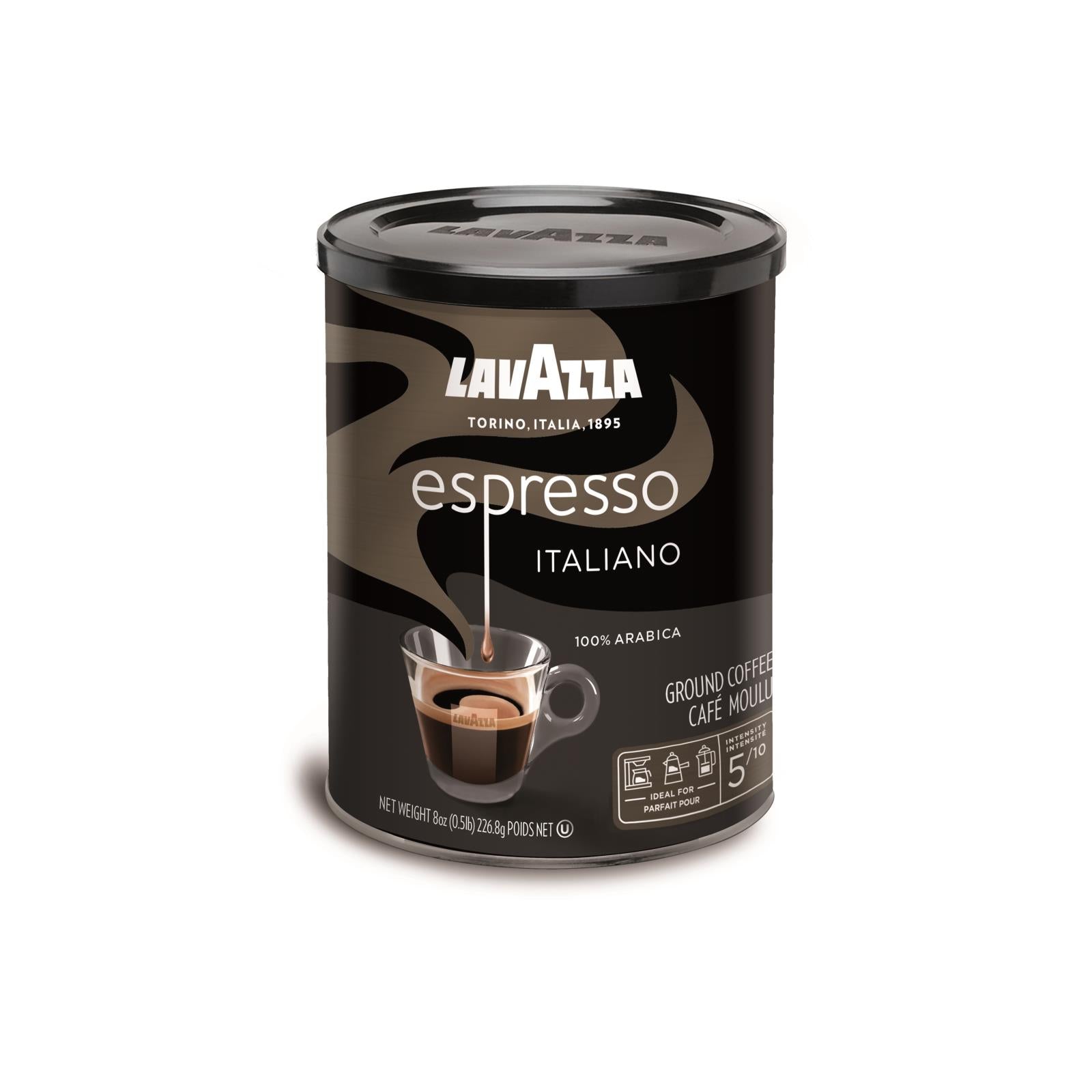Lavazza Ground Coffee - Espresso Canned - Case Of 12 - 8 Oz