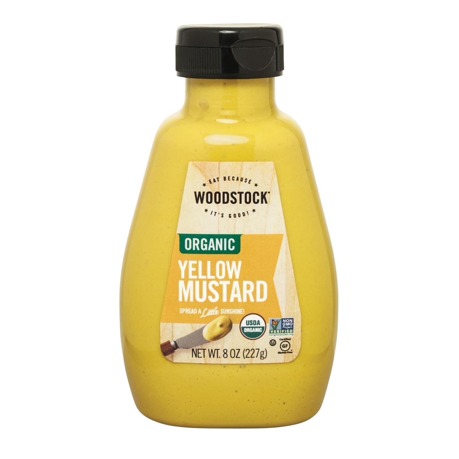 Woodstock Organic Yellow Mustard - Case Of 12 - 8 Oz