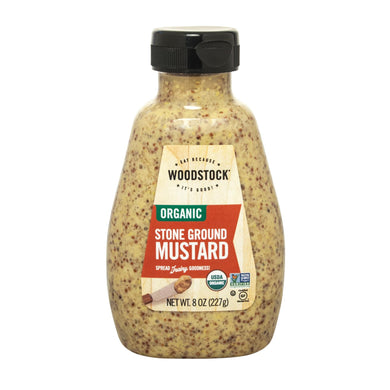 Woodstock Organic Stone Ground Mustard - Case Of 12 - 8 Oz