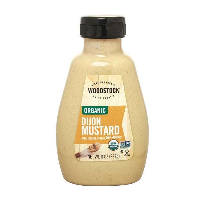 Woodstock Organic Dijon Mustard - Case Of 12 - 8 Oz