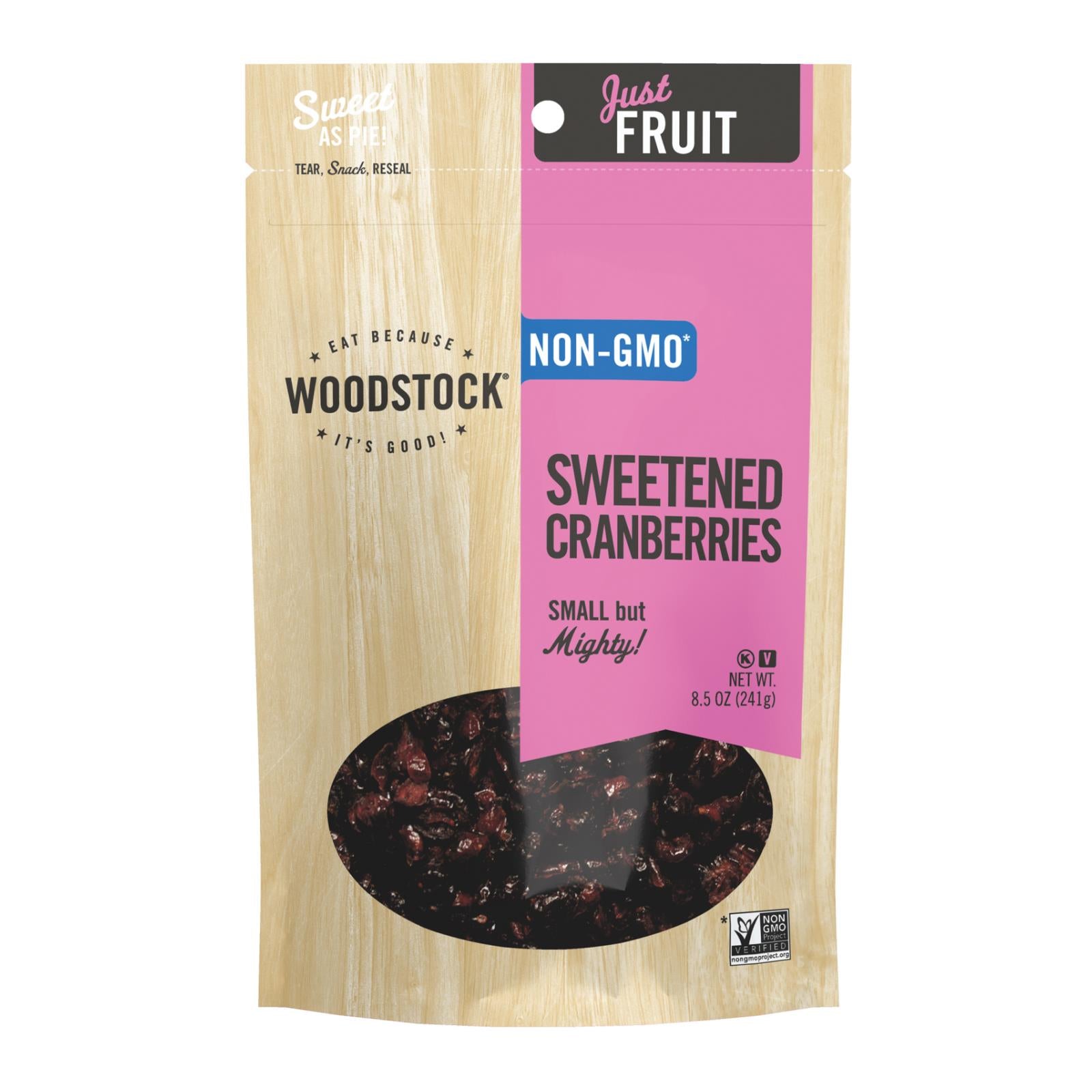 Woodstock Sweetened Cranberries - Case Of 8 - 8.5 Oz