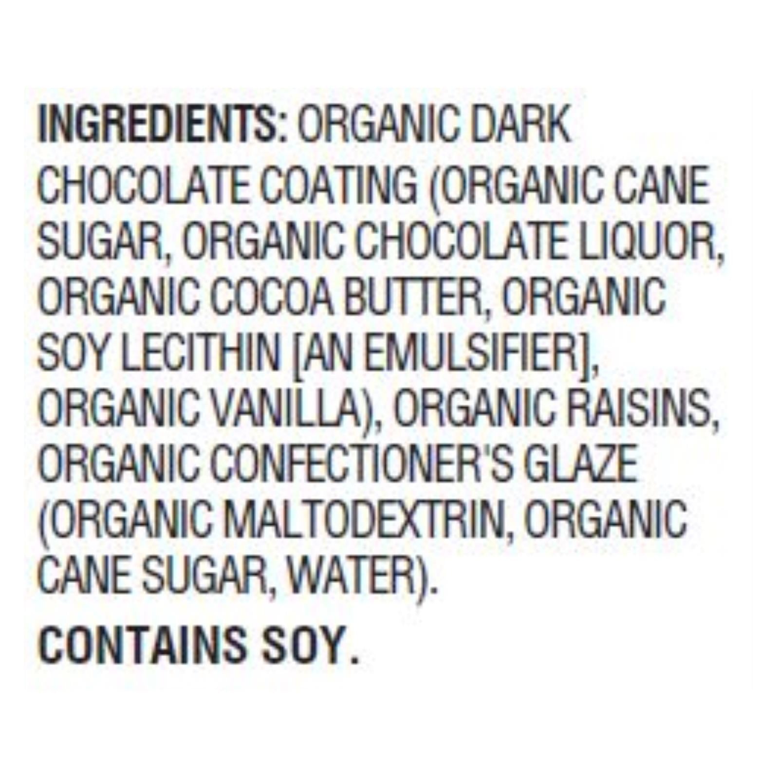 Woodstock Organic Dark Chocolate Raisins - Case of 8 - 8.5 OZ