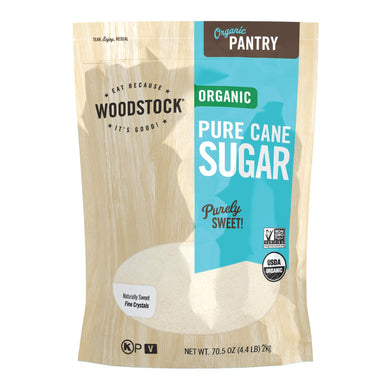 Woodstock Organic Cane Sugar - Case Of 5 - 4.4 Lb