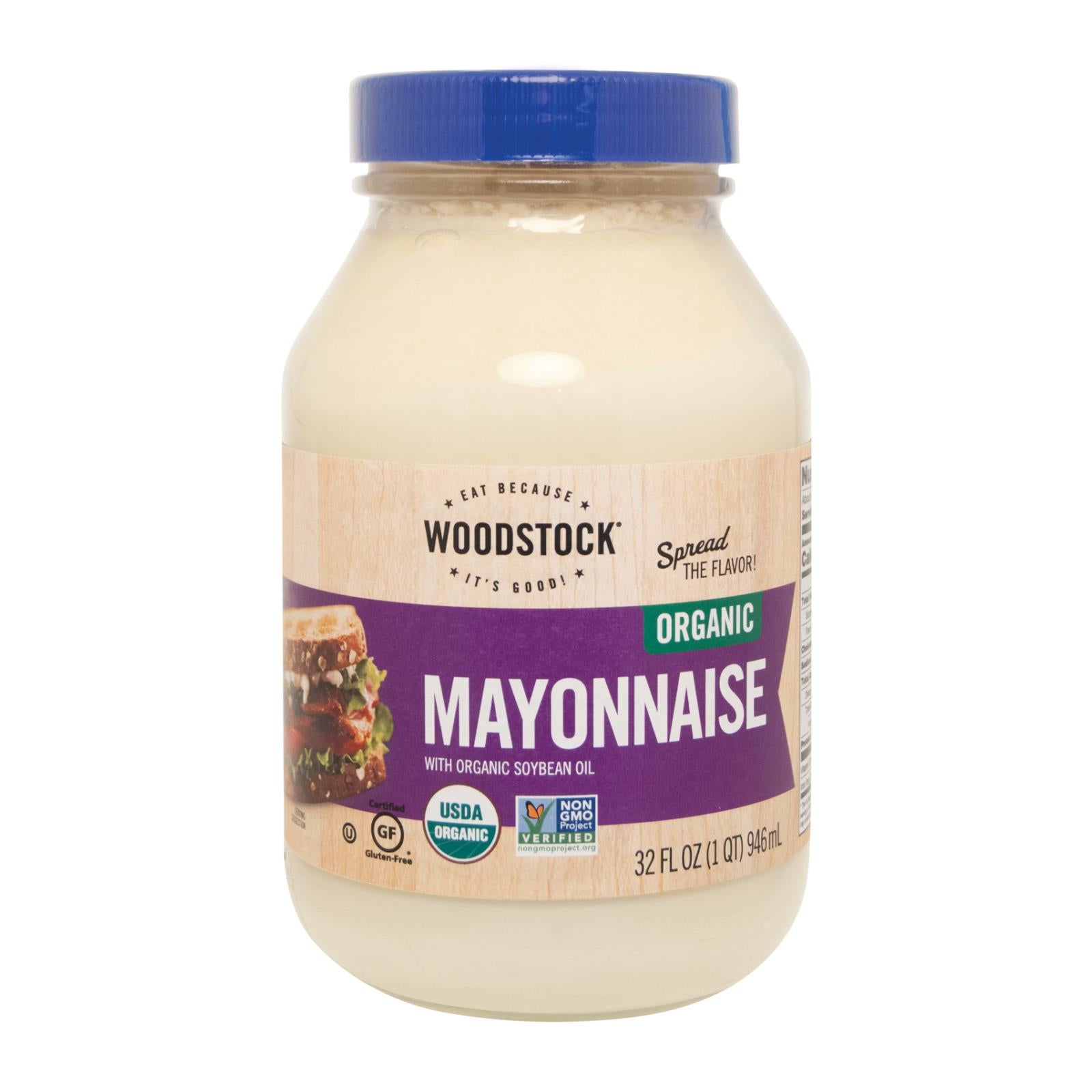 Woodstock Organic Mayonnaise - Case of 12 - 32 OZ