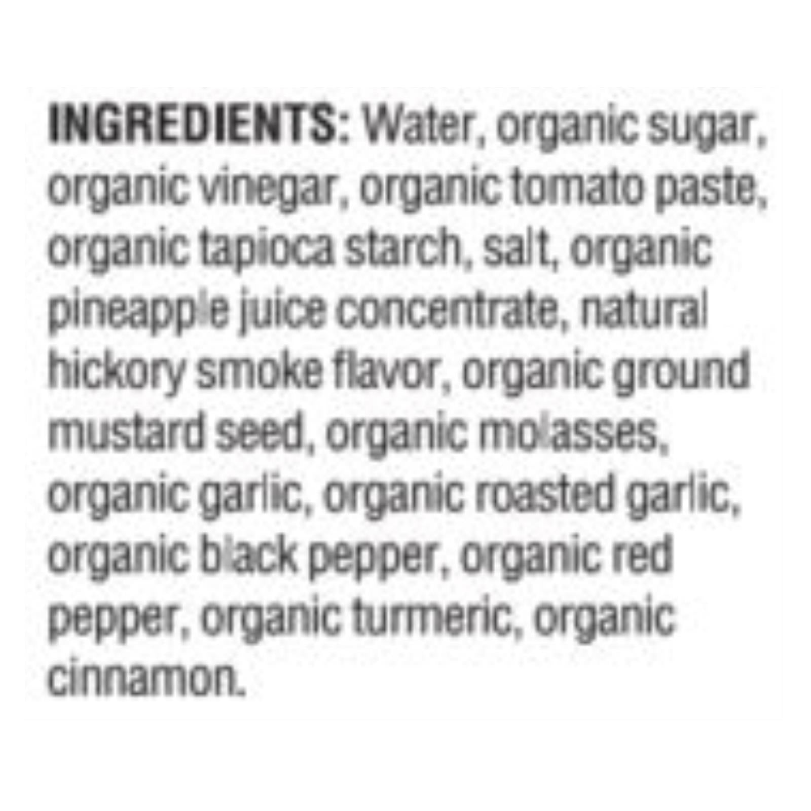 Woodstock Organic BBQ Sauce - Hickory - Case of 12 - 18 oz.