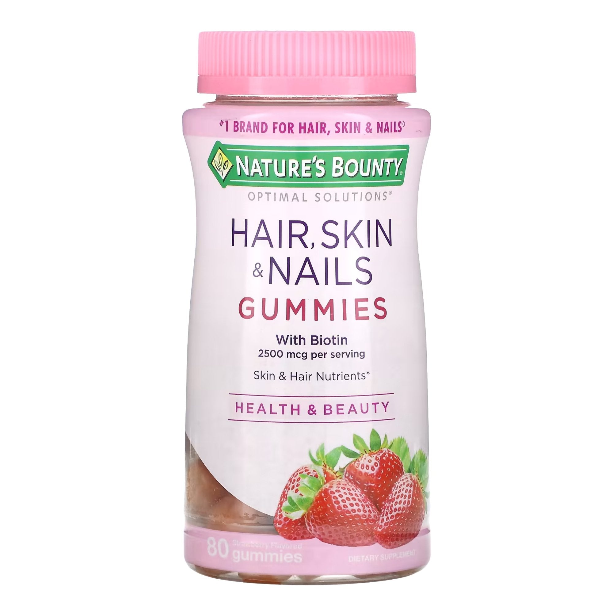 US Nutrition - Skin / Hair Supplement Nature's Bounty® Gummy 80 per Bottle [1/BT]
