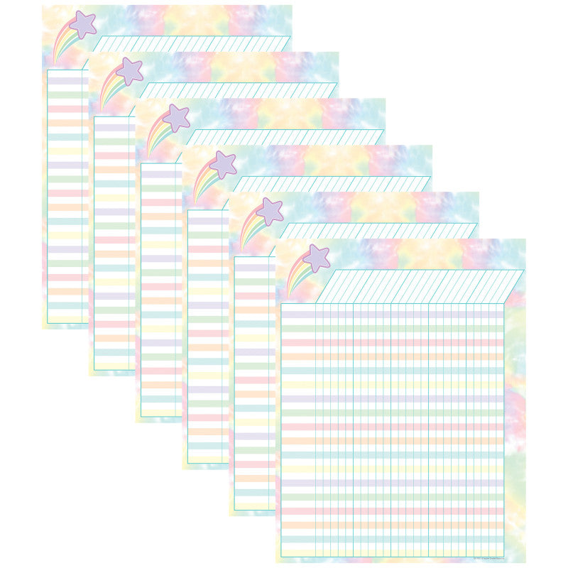 TEACHER CREATED RESOURCES - Pastel Pop Incentive Chart, Pack of 6