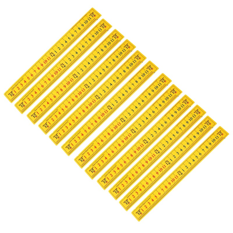 LEARNING ADVANTAGE - Elapsed Time Ruler - Student Size - Pack of 12