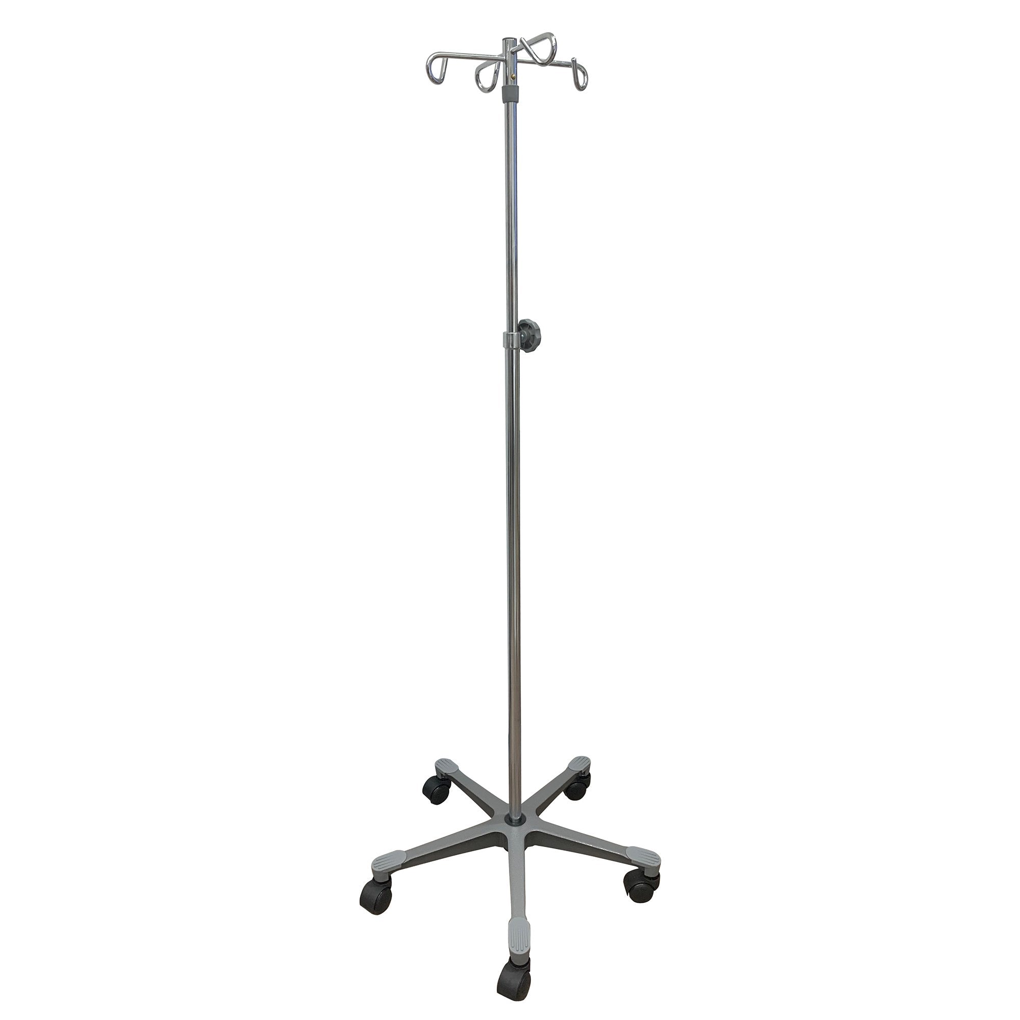 McKesson Brand - IV Stand Floor Stand 4 Hooks 5 Legs with Casters [1/CS]