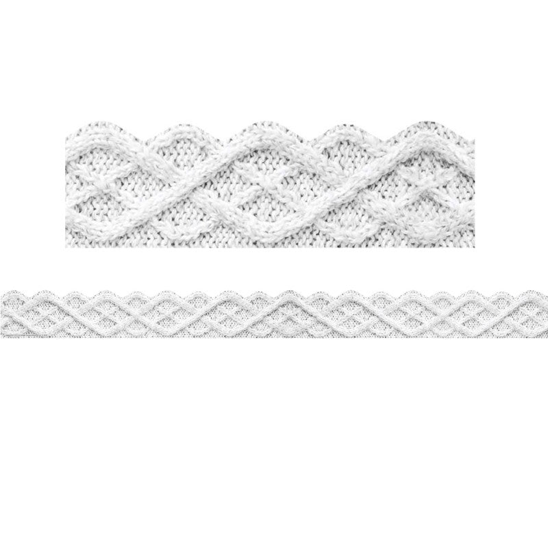EUREKA - A Close-Knit Class Fisherman Cable Knit Deco Trim Extra Wide, 37 Feet