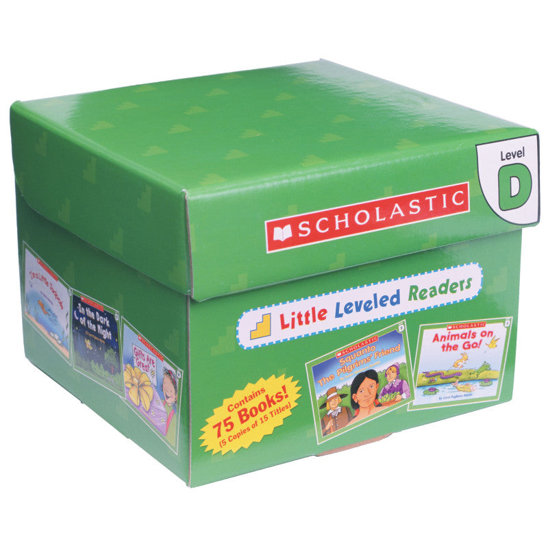 SCHOLASTIC TEACHING SOLUTIONS - Little Leveled Readers Book: Level D Box Set, 5 Copies of 15 Titles