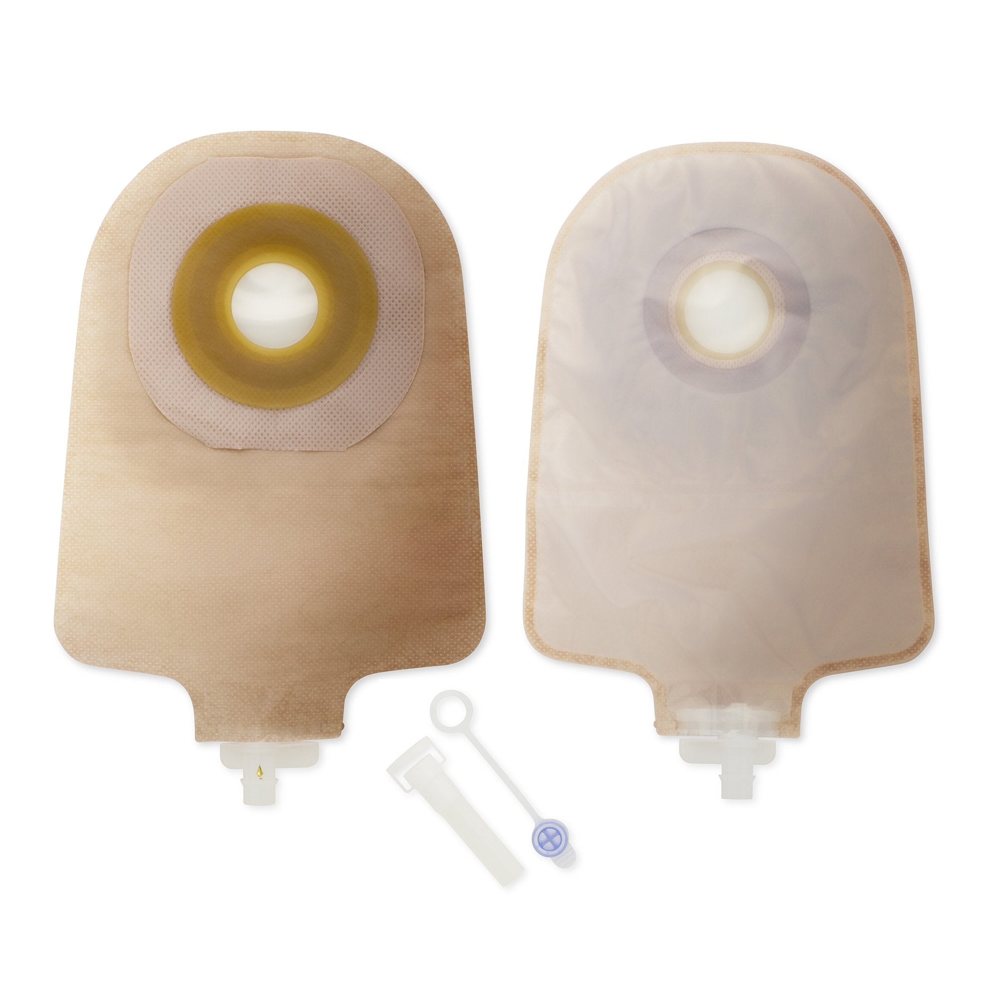 Hollister - Urostomy Pouch Premier™ One-Piece System 9 Inch Length Convex, Pre-Cut 1/2 Inch Stoma Drainable [5/BX]