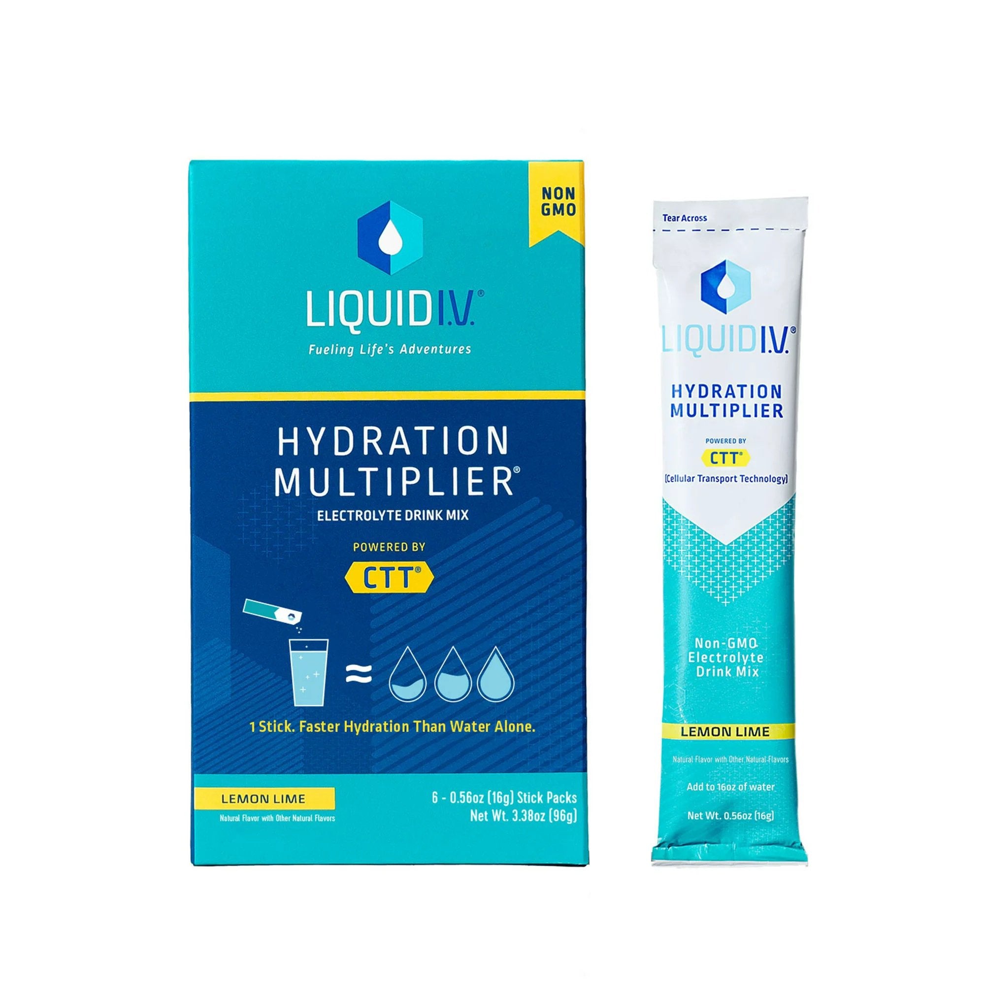 Emerson Healthcare - Oral Electrolyte Solution Liquid I.V.® Hydration Multiplier® Lemon-Lime Flavor 0.56 oz. Electrolyte [6/BX]
