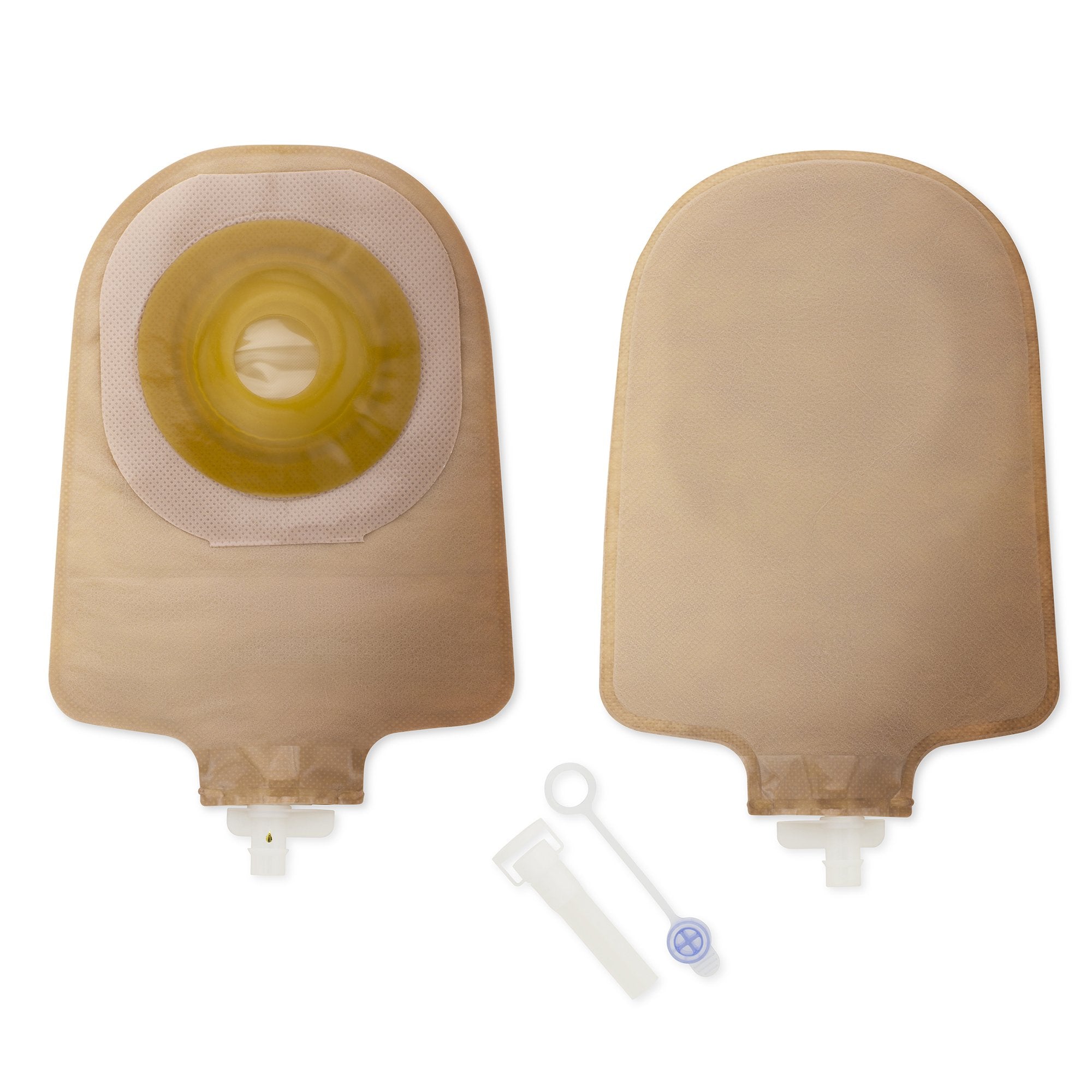 Hollister - Urostomy Pouch Premier™ One-Piece System 9 Inch Length Convex, Pre-Cut 1-1/8 Inch Stoma Drainable [5/BX]