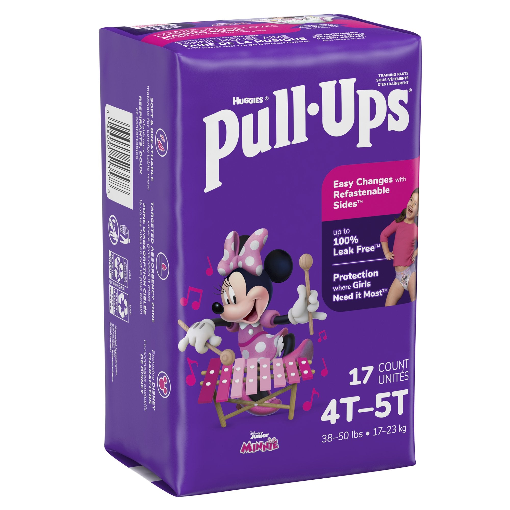Kimberly Clark - Female Toddler Training Pants Pull-Ups® Size 4T to 5T Disposable Moderate Absorbency [17/PK]