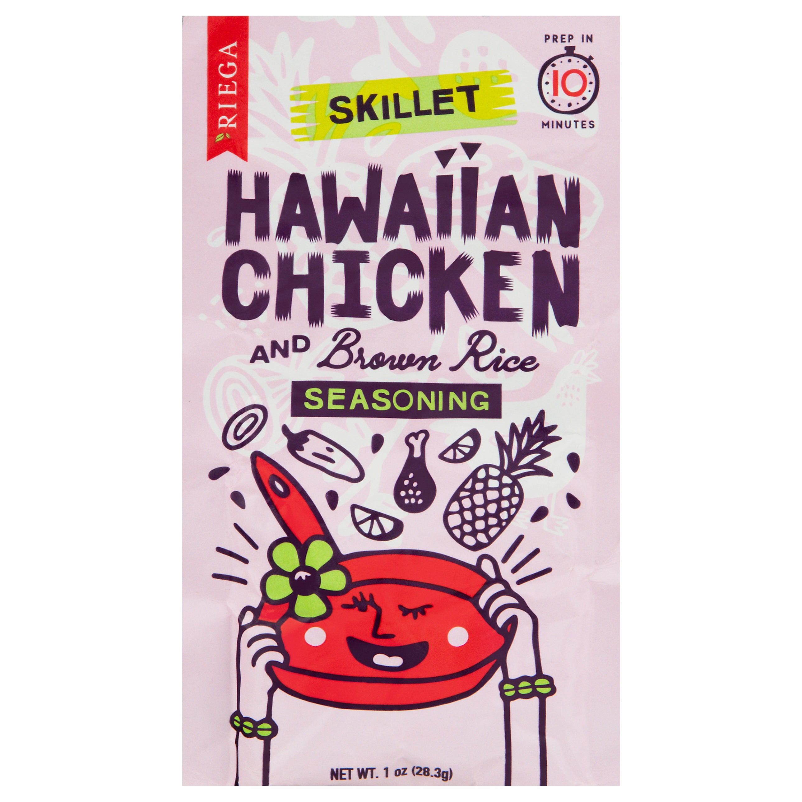 Riega Hawaiian Chicken and Brown Rice Seasoning 1 oz - Case of 8