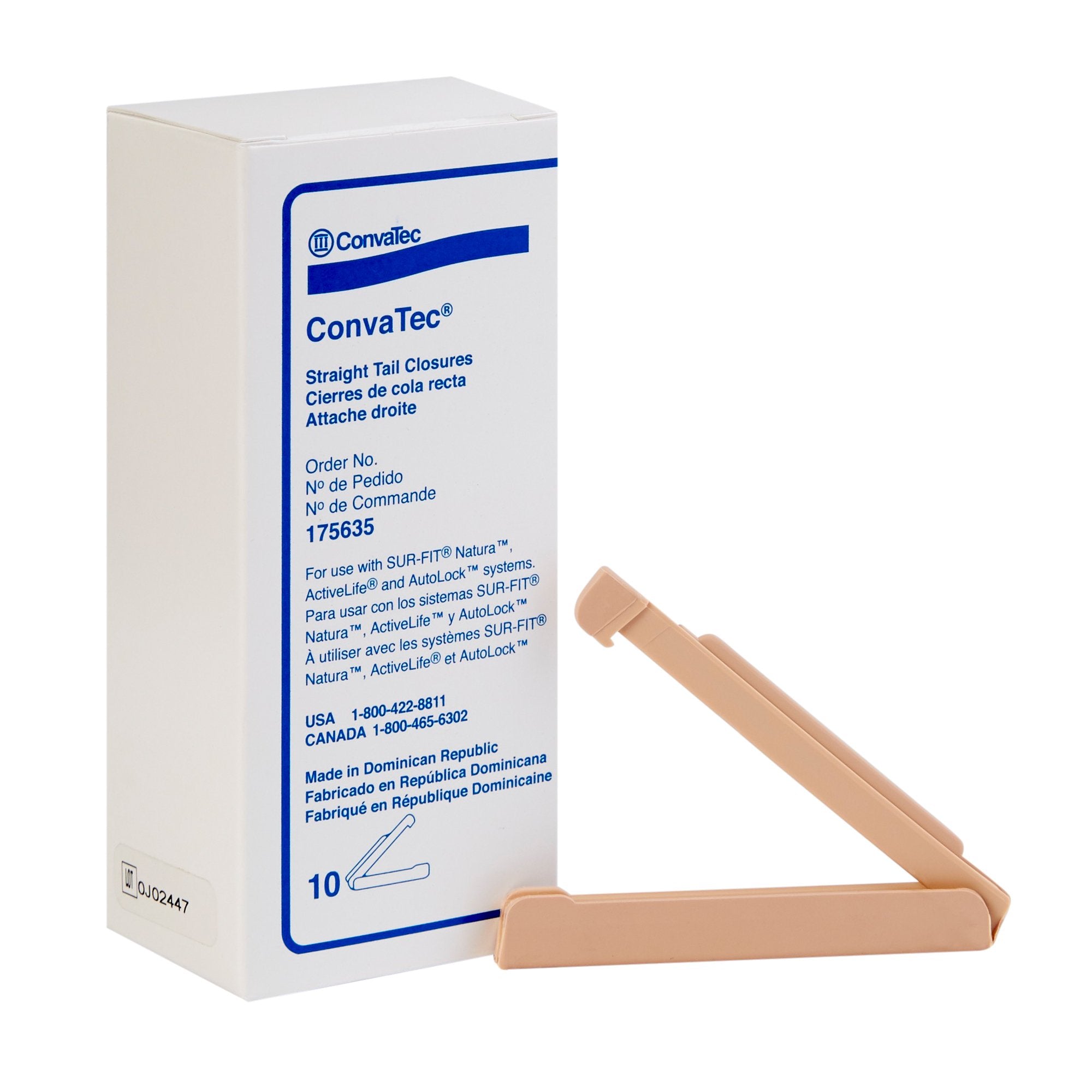 ConvaTec - Tail Closure Clamp ConvaTec® Flexible Plastic [10/BX]