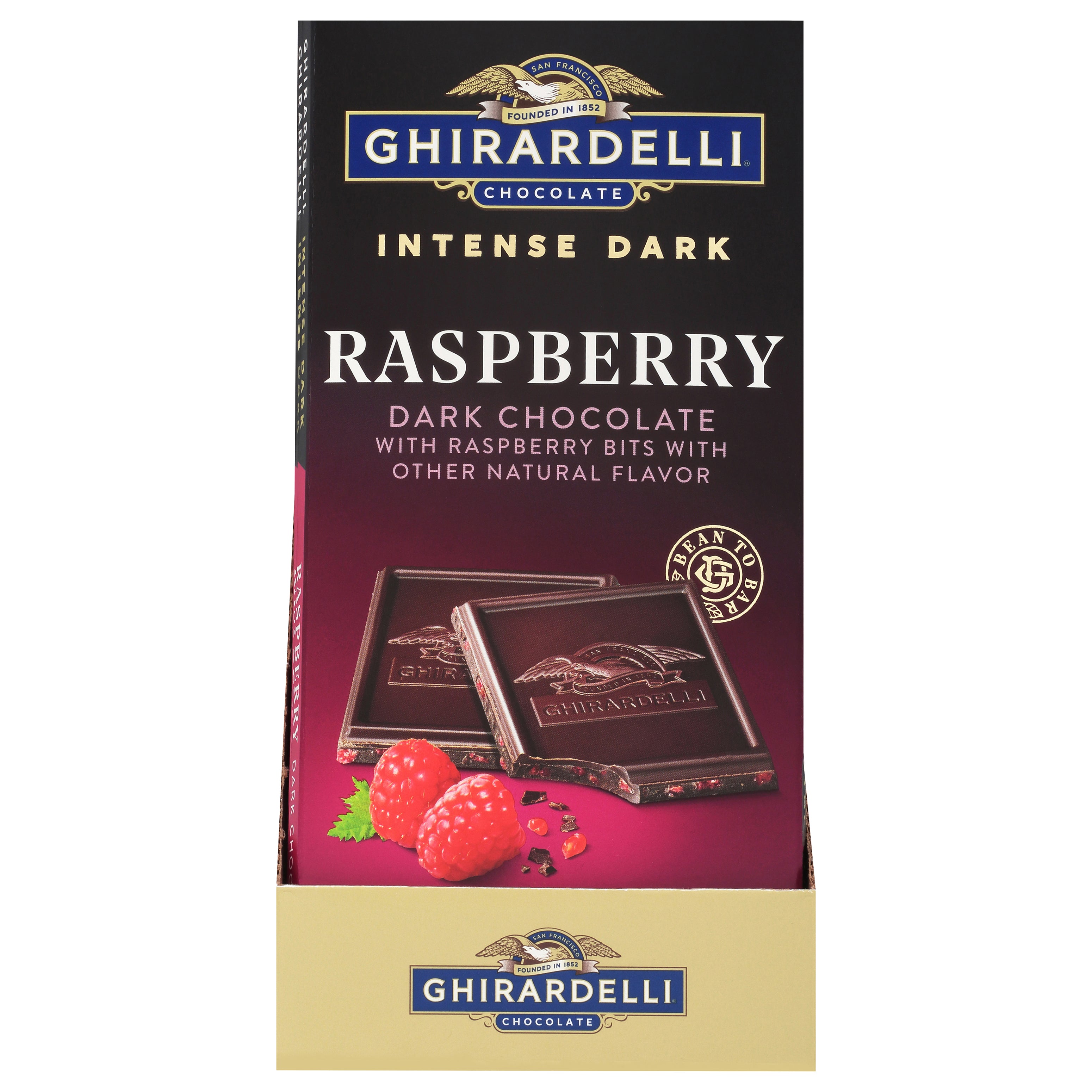 Ghirardelli Intense Dark Raspberry Dark Chocolate 1 ea - Case of 12