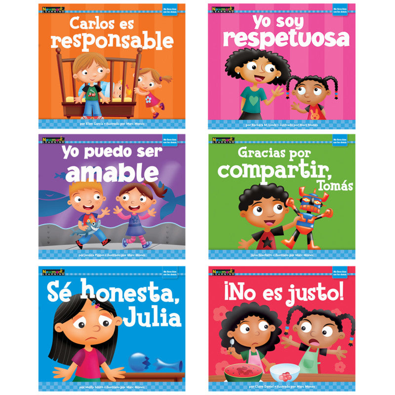 NEWMARK LEARNING - MySELF Readers: I Get Along with Others, Small Book, Spanish, Set of 6