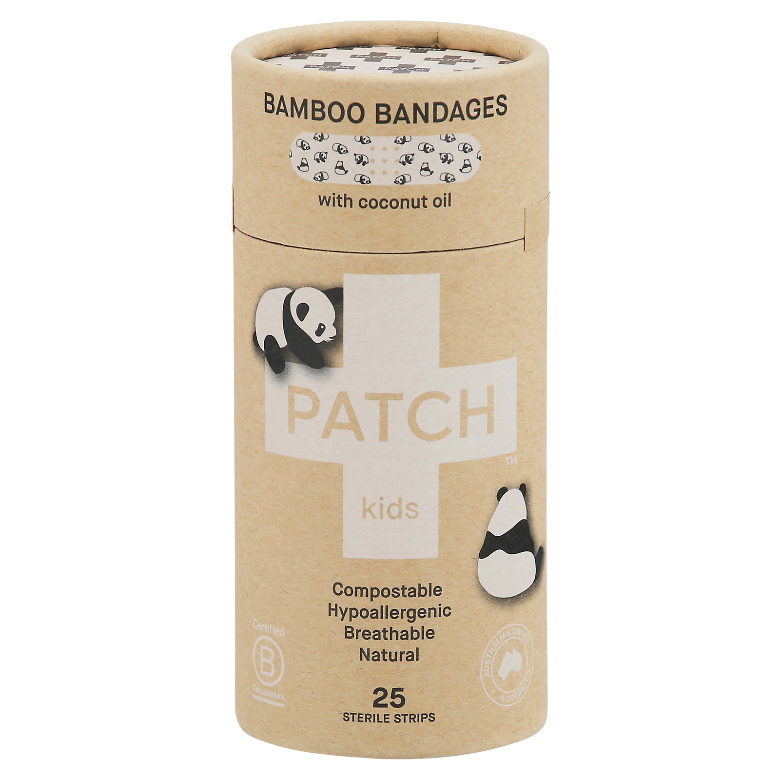 Patch - Bandages Kids Coconut Bamboo - Case Of 3 - 25 Ct