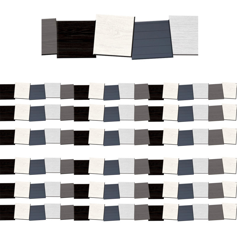 TEACHER CREATED RESOURCES - Modern Farmhouse Block Die-Cut Border Trim, 35 Feet, 6 Packs