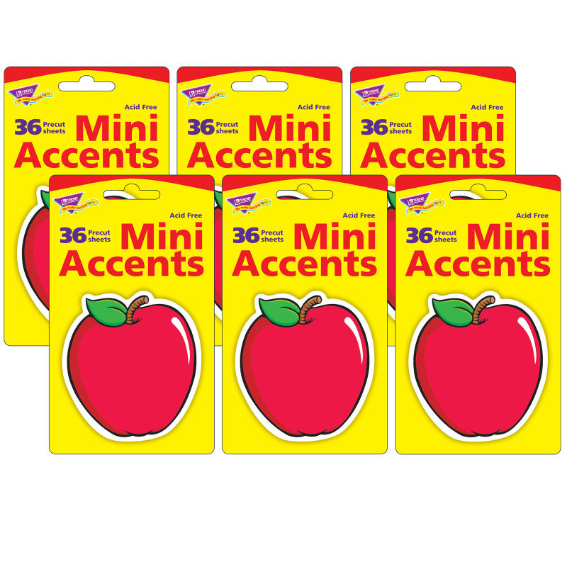 TREND - Apple Mini Accents, 36 Per Pack, 6 Packs