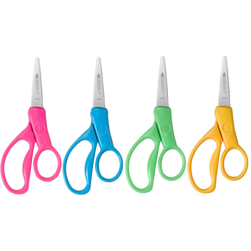 WESTCOTT - Scissor for Kids, Pointed, 5" Length, Pack of 30