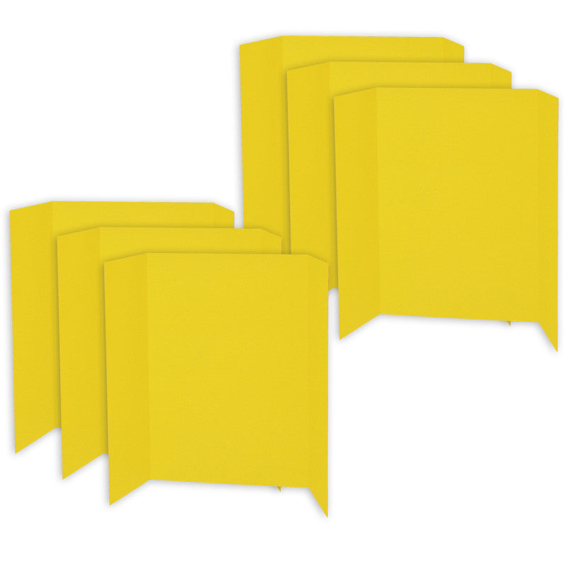 PACON - Presentation Board, Yellow, Single Wall, 48" x 36", Pack of 6