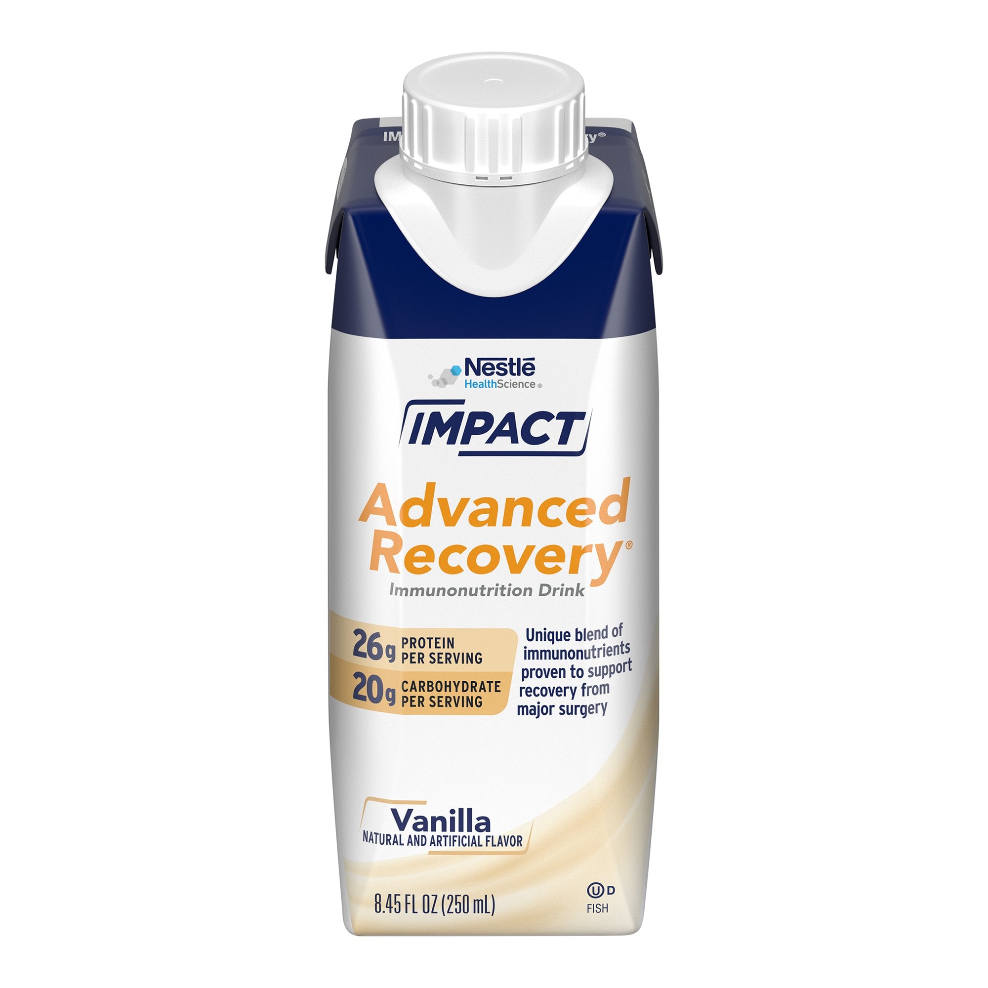 Nestle Healthcare Nutrition - Oral Supplement Impact Advanced Recovery® Vanilla Flavor Liquid 8.45 oz. Reclosable Carton [10/CS]
